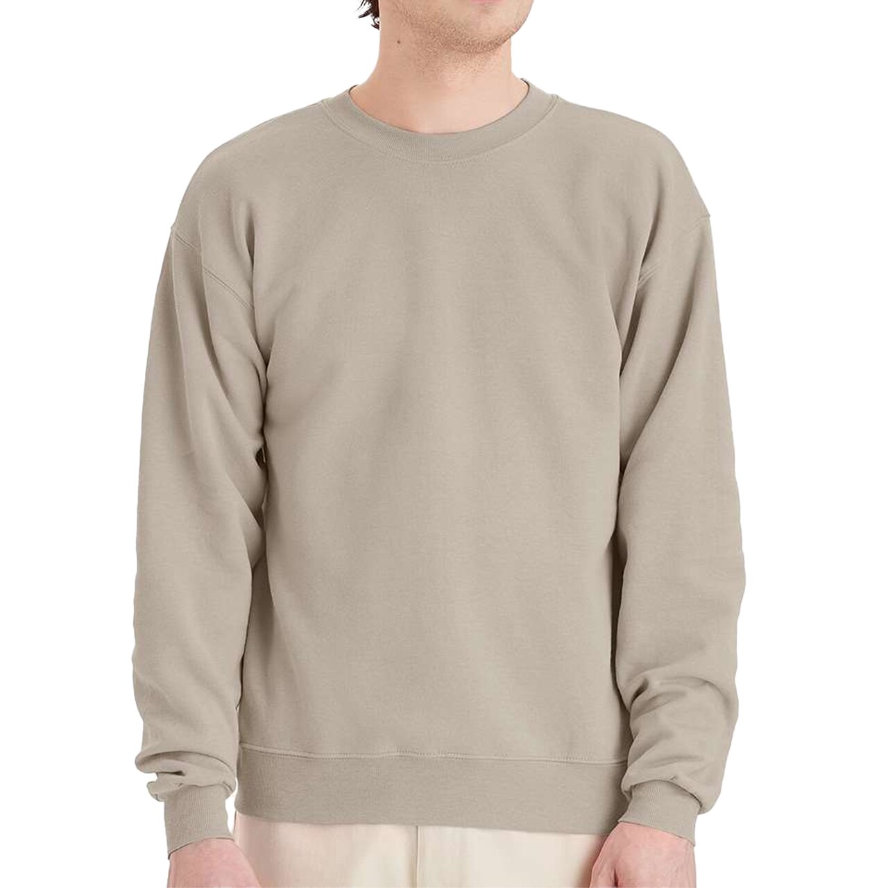 Hanes EcoSmart Unisex Crewneck Sweatshirt P160 Cotton-Poly Blend Fleece for Crafts
